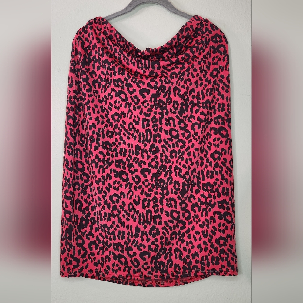 Boohoo Leopard Print Pencil Skirt